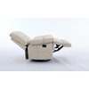 Fotoliu Recliner Relax, funcție rabatabilă, suport picioare integrat, tapițerie textilă premium, 100x106x107 cm, Bej picture - 4