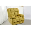 Fotoliu Recliner Relax, funcție rabatabilă, suport picioare integrat, tapițerie textilă premium, 100x106x107 cm, Muștar picture - 1