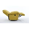 Fotoliu Recliner Relax, funcție rabatabilă, suport picioare integrat, tapițerie textilă premium, 100x106x107 cm, Muștar picture - 3