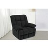 Fotoliu Recliner Relax, funcție rabatabilă, suport picioare integrat, tapițerie textilă premium, 100x106x107 cm, Negru picture - 1