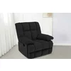 Fotoliu Recliner Relax, funcție rabatabilă, suport picioare integrat, tapițerie textilă premium, 100x106x107 cm, Negru picture - 1