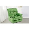 Fotoliu Recliner Relax, funcție rabatabilă, suport picioare integrat, tapițerie textilă premium, 100x106x107 cm, Verde picture - 1