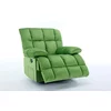 Fotoliu Recliner Relax, funcție rabatabilă, suport picioare integrat, tapițerie textilă premium, 100x106x107 cm, Verde picture - 2
