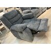 Fotoliu Recliner Relax, mecanism rabatabil, suport picioare, tapițerie catifea, 90x88x105 cm, Gri picture - 6