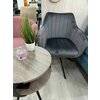 Fotoliu Rotativ Classy, design ergonomic, tapițerie catifelată, bază pivotantă, 50x45x87 cm, Gri picture - 5