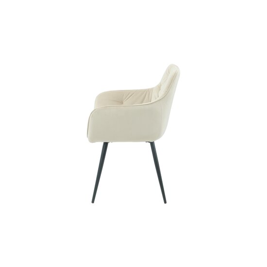 Fotoliu Velvet, stofa catifelata, 50x45x87 cm Bej picture - 3