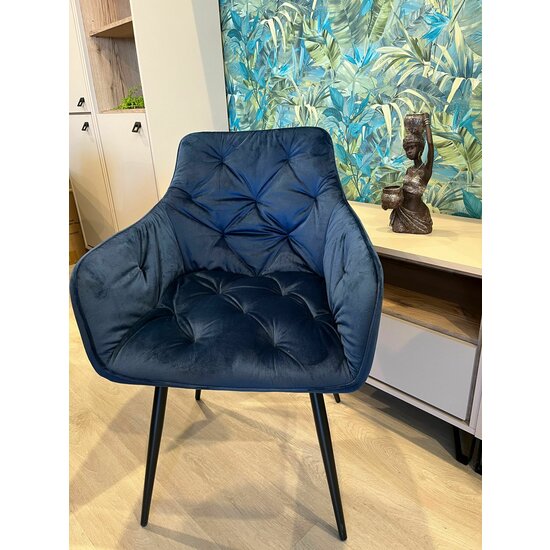 Fotoliu Velvet , stofa catifelata, 50x45x87 cm Blue picture - 6