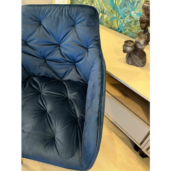 Fotoliu Velvet , stofa catifelata, 50x45x87 cm Blue picture - 7