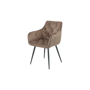 Fotoliu Velvet, stofa catifelata, 50x45x87 cm Brown