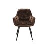 Fotoliu Velvet, stofa catifelata, 50x45x87 cm DARK BROWN picture - 1