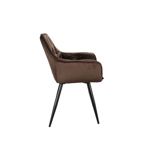 Fotoliu Velvet, stofa catifelata, 50x45x87 cm DARK BROWN picture - 2