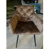 Fotoliu Velvet, stofa catifelata, 50x45x87 cm DARK BROWN picture - 4