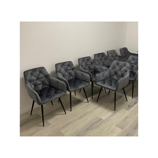 Fotoliu Velvet , stofa catifelata, 50x45x87 cm Grey picture - 8