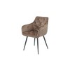 Fotoliu Velvet stofa catifelata 50x45x87 cm LIGHT BROWN picture - 1