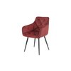 Fotoliu Velvet, stofa catifelata, 50x45x87 cm Red picture - 2