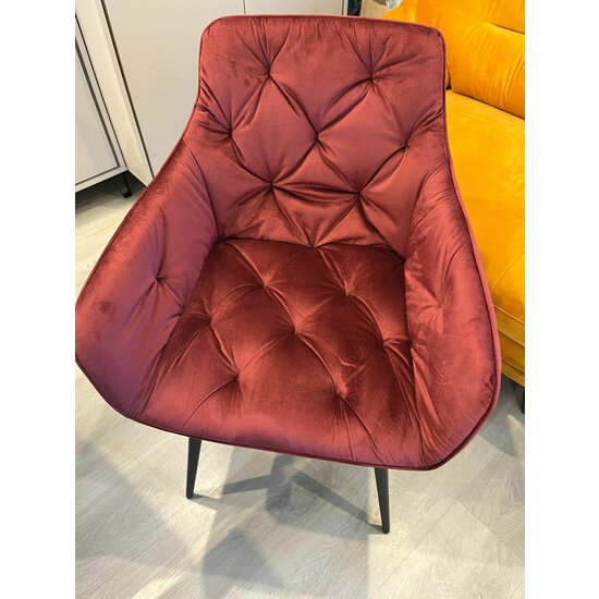 Fotoliu Velvet, stofa catifelata, 50x45x87 cm Red picture - 6
