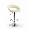 Scaun bar H15, design ergonomic, cadru metalic, 54x46x80-102 cm, bej picture - 1