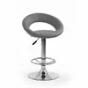 Scaun bar H15, design ergonomic, cadru metalic, 54x46x80-102 cm, gri picture - 1