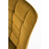 Scaun K332 cu tapițerie textilă, structură metalică, 46x61x84 cm, galben picture - 4