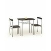 Lance Set Masă Cu 2 Scaune, Culoare: Wenge  82/50/75 cm picture - 3