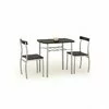 Set masă Lance cu 2 scaune, design compact și funcțional, PAL melaminat, 82x50x75 cm, wenge picture - 3