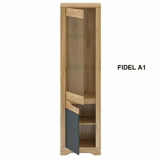 Living Fidel, Set Mobilier, Stejar Craft Auriu și Gri Grafit, PAL, Dimensiuni Variabile picture - 2