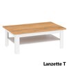 Living Lanzette, Set Mobilier Modern, PAL Melaminat, Alb cu Lemn Natur picture - 9