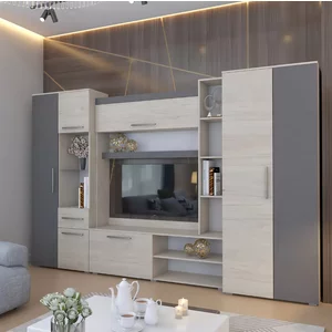 Living Royal, PAL melaminat, 310x50x200 cm, Sonoma/Grafit