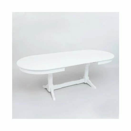 Masă Europa extensibilă, Din MDF Și PAL, Mecansim Extensibil 160-240x80x80 cm, Alb picture - 2