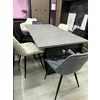 Masă Extensibilă Dexter, design modern, blat MDF + ceramică, mecanism extensie integrat, cadru MDF + oțel, 180-260x90x77 cm, Antracit picture - 4