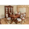 Masă Sonia ovală + 6 scaune Veneziana, lemn masiv fag, 200/276x100x80 cm, nuc picture - 1