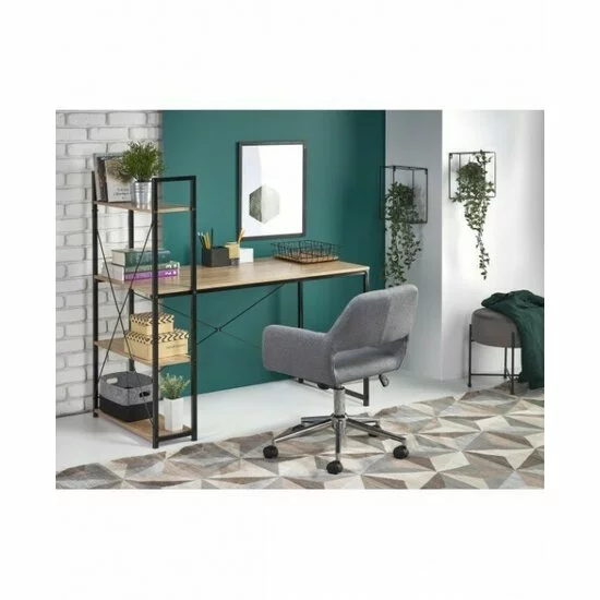 Birou Narvik B1, design compact, PAL melaminat, 120x64x120 cm, alb picture - 2