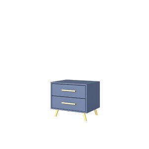 Noptiera Bali 2 cu sertare 54x41x48 cm Albastru