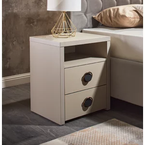 Noptieră Universal, design minimalist, un sertar spațios, PAL melaminat, 45x40x57 cm, Fungo