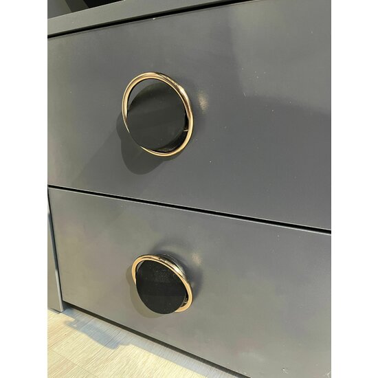 Noptieră Universal, design minimalist, un sertar spațios, PAL melaminat, 45x40x57 cm, Gri picture - 3