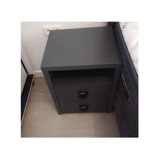 Noptieră Universal, gri - 45x40x57 cm, design minimalist, un sertar spațios, PAL melaminat picture - 5