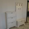 Pantofar Idento TUMBA SFK1B, design clasic cu spațiu de depozitare, PAL și MDF, 80x35x50 cm, alb alpin picture - 3