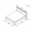 Pat Happy, nuc - 160/200 cm, cu spațiu de depozitare, tapițat cu stofă, PAL și MDF picture - 4