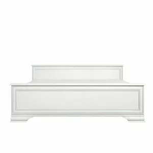 Pat Idento, cadru din PAL și fronturi MDF, dimensiune saltea 180x200 cm, alb alpin