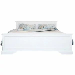 Pat Kleo, structură rezistentă MDF și PAL melaminat, 160x200 cm, alb