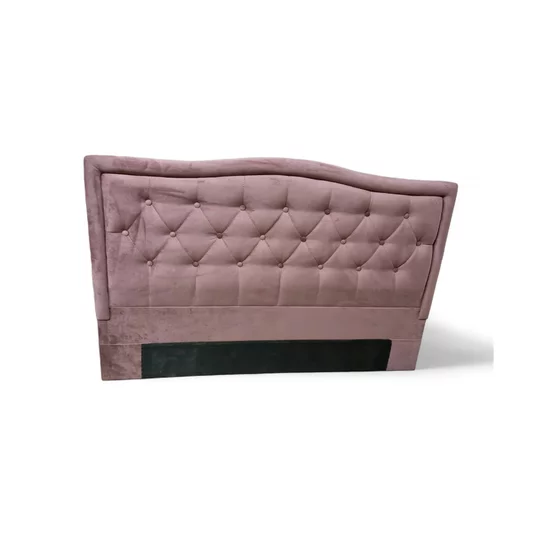 Pat Lyon, tăblie capitonată, ladă depozitare, tapițerie stofă premium, 180x200 cm, Roz picture - 3