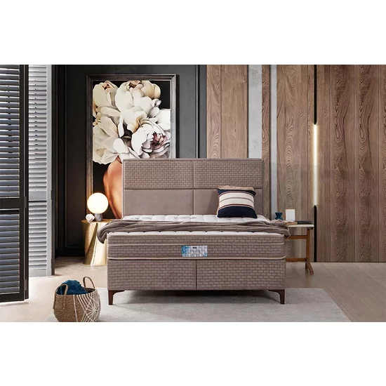 Pat + Saltea gratis Venus, gri - 160x200 cm, design modern picture - 2