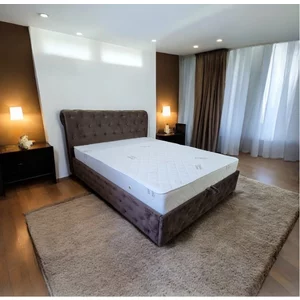 Pat Vio, design elegant, spațiu depozitare integrat, tapițerie textilă premium, 160x200 cm, Gri