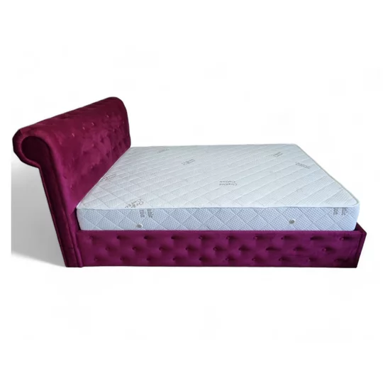 Pat Vio, design elegant, spațiu depozitare integrat, tapițerie textilă premium, 160x200 cm, Gri picture - 9