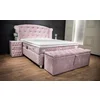 Pat tapițat Visco 140x200 cm roz, cu ladă depozitare și somieră rabatabilă picture - 3