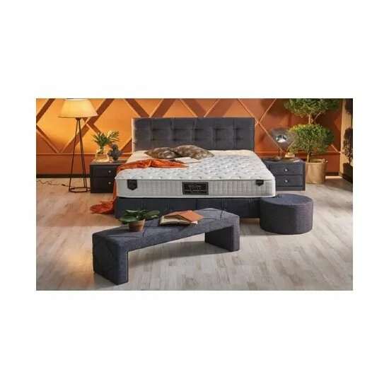 Pat tapițat Yoga Therapy 160x200 cm, cu ladă depozitare și design ergonomic picture - 2