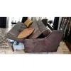 Canapea extensibilă Ana 2 locuri, gri - 150x110 cm, saltea relaxa, stofă premium picture - 4