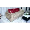 Canapea Oslo extensibilă, culoare personalizabila - 240x100 cm, cu saltea din spumă poliuretanică și perne decorative picture - 3