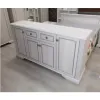 Comodă White 4D2S, 4 uși și 2 sertare spațioase, glisiere telescopice, PAL melaminat, 178.5x45x93.5 cm, Frasin Alb/Pin Argintiu picture - 2