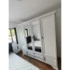 Dulap Idento cu oglindă SZF6D2S, 6 uși, 2 sertare, MDF și PAL laminat, 227.5x61x225 cm, alb alpin picture - 3